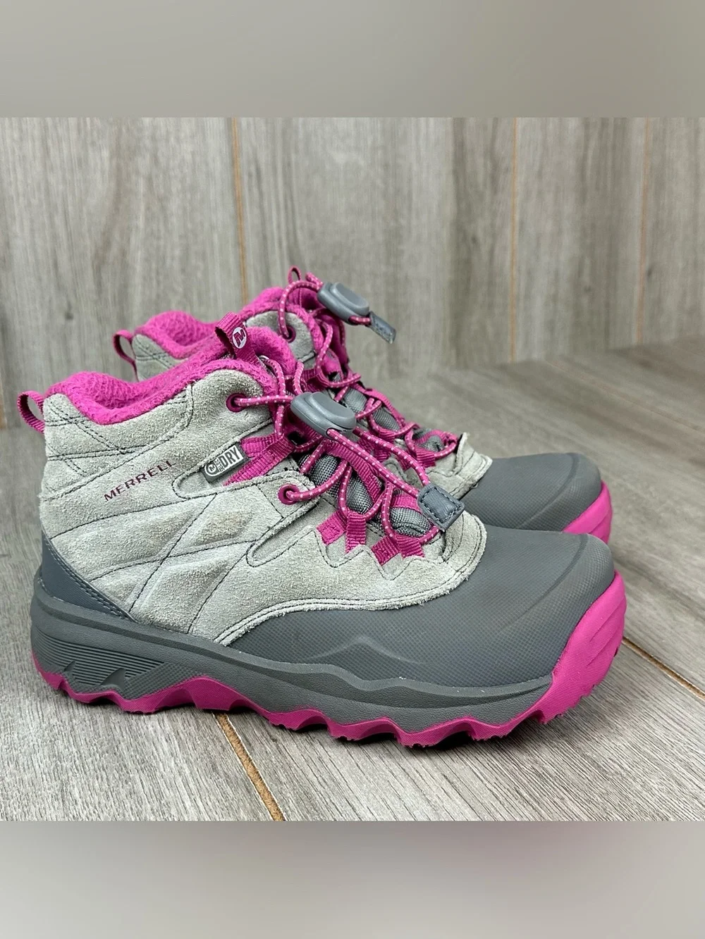 Merrell Kids Gray and Pink Rain & Hiking Boots
